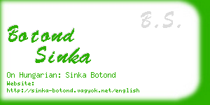 botond sinka business card